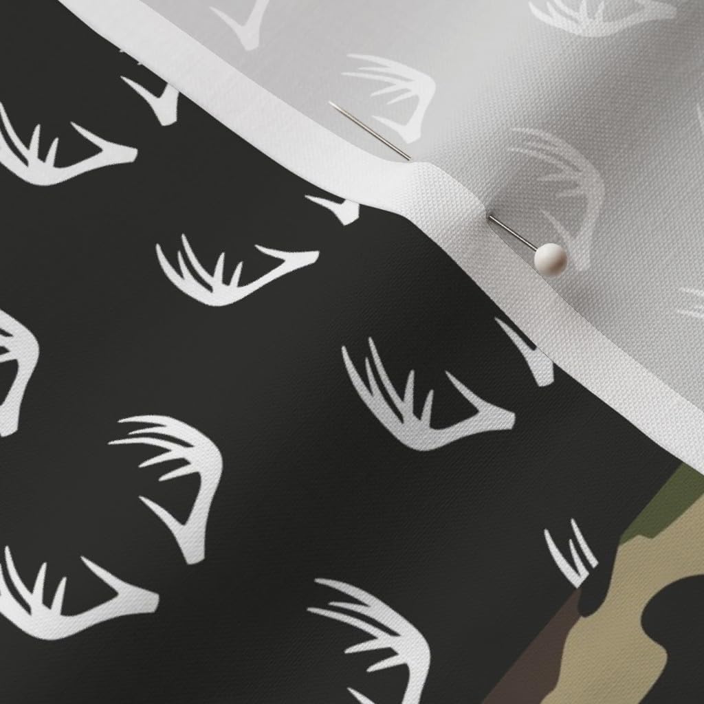 Spoonflower Fabric - Little Man Woodland Wholecloth Camouflage Camo Hunting Deer Boy Printed on Petal Signature Cotton Fabric by The Yard - Sewing Quilting Apparel Crafts Decor