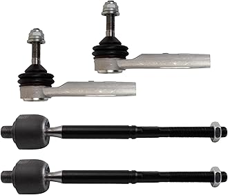 TRQ Front Tie Rod Set Compatible with 2016-2020 Tesla S X