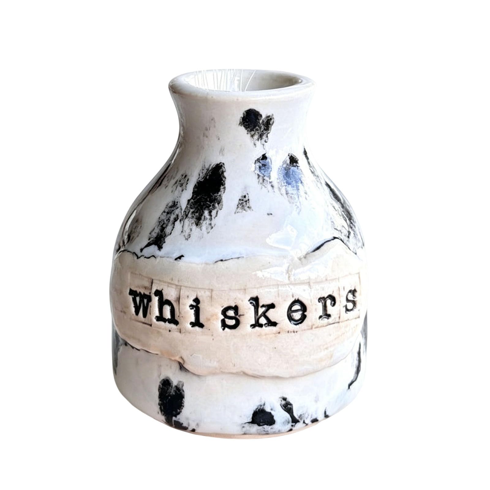 CLBDRESS Handmade Cat Whisker Keepsake Vases Multi Purpose Mini Decorative Cat Whisker Ornament Non-Fading Cats Whiskers Collector Jar for Desktop Display Decor