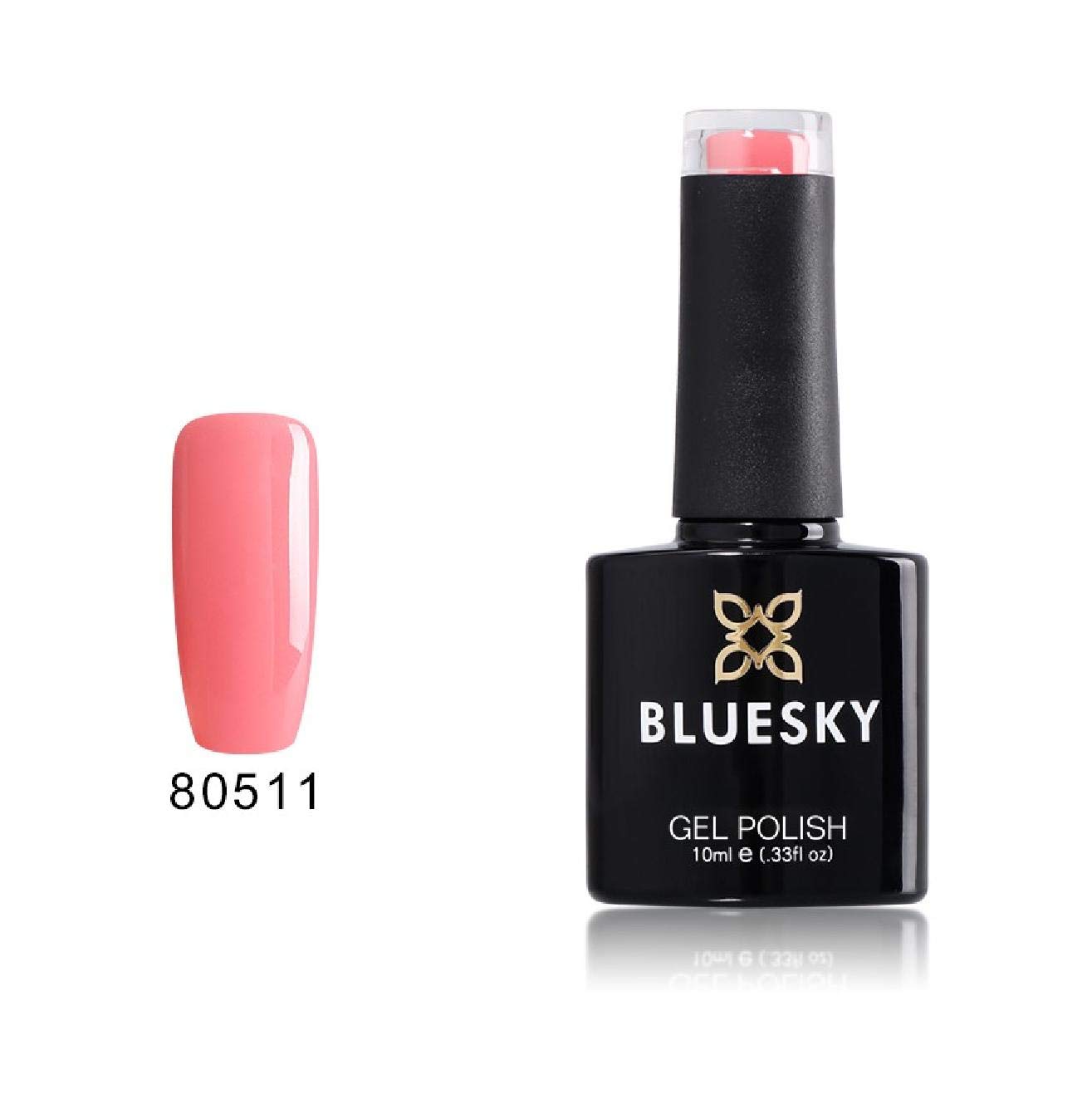 BLUESKY Set di smalti gel, rosa, rosa, nudo, neon e glitter, luccicanti (richiede polimerizzazione sotto lampada UV/LED), 10 ml
