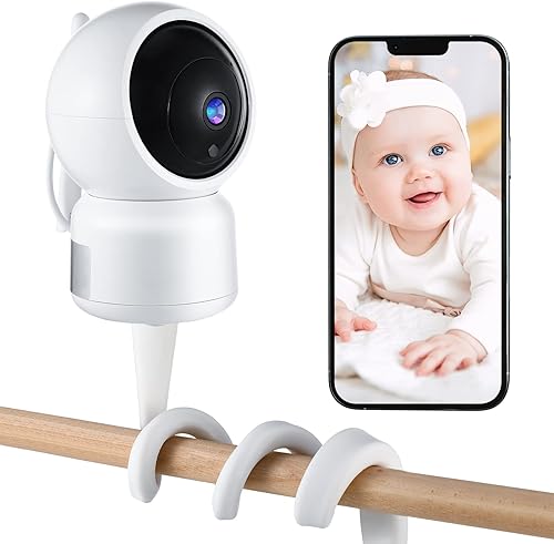 Fabbay Monitor de bebé 2.4GHZ 1080P Monitor de cámara de bebé inalámbrico Comunicación bidireccional, largo alcance, monitoreo de temperatura y