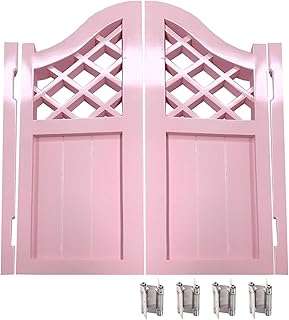 SSDDLZEQ Puertas Dobles Rosadas, Puerta abatible de Entrada, decoración Interior del hogar, Puerta de café, Puerta de mayordomo (Size : W 140cm (55 1/8"))