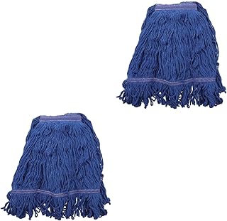 DOITOOL 2pcs String Mop Replacement Head Floor mop steam Cleaner mop Heavy Duty mop Dry mop Pads end Finish mop Household mop Head Dust Wet Mop Head Reusable Mopping Head Cotton Yarn Yacht