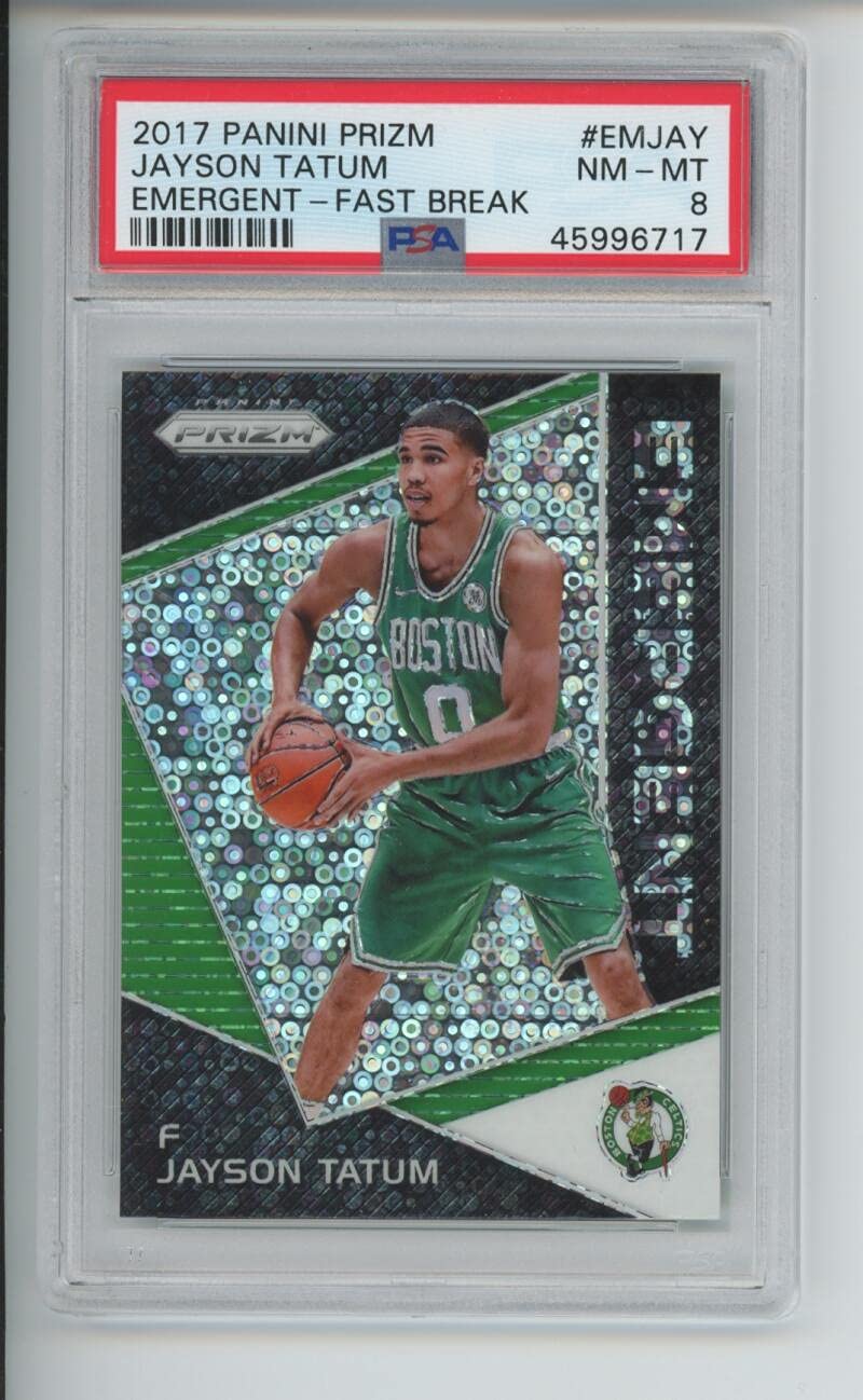 Amazon.com: 2017 Jayson Tatum Panini Prizm EMERGENT Fast Break