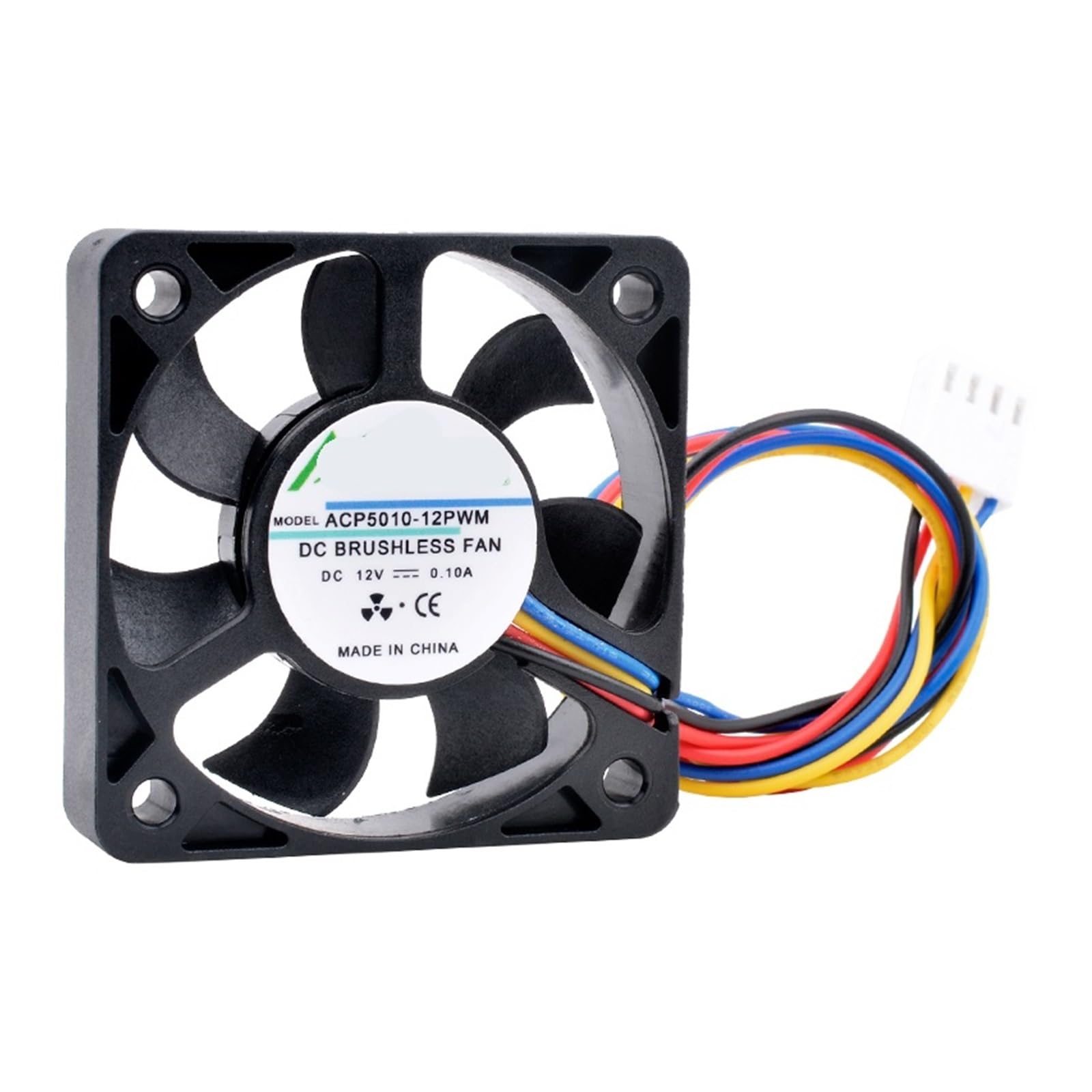JJKKOZVQF 5010-12PWM 5cm 50mm fan 50x50x10mm 5010 DC12V 0.10A 4pin Cooling fan for the CPU