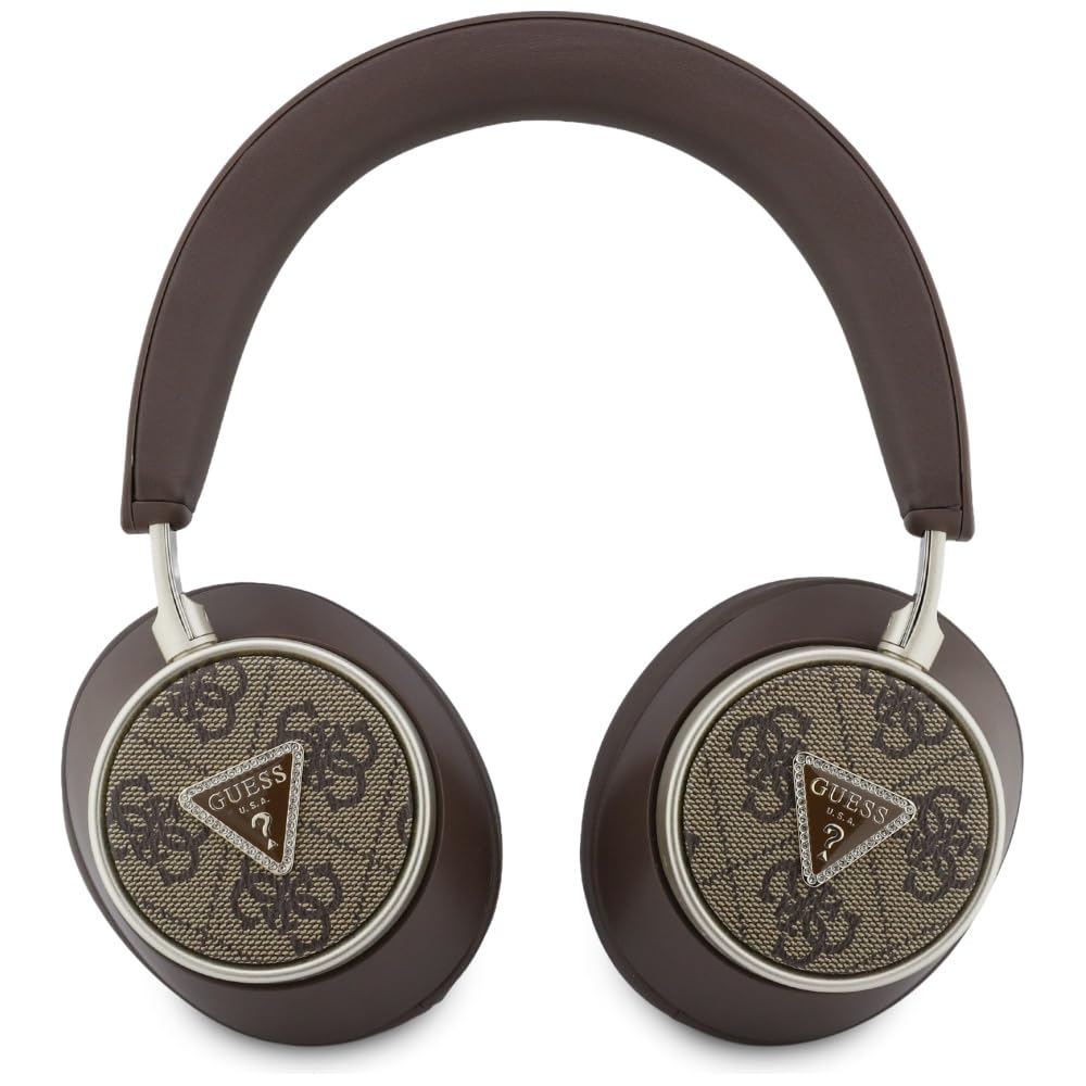 CG Mobile Guess 4G Triangle Logo Słuchawki nauszne Bluetooth ENC (brązowy)