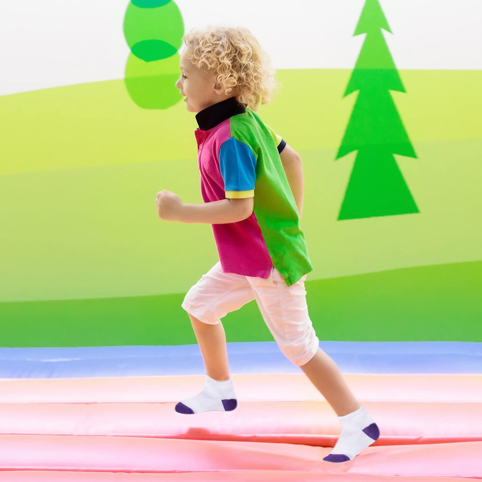 Duufin Skarpety dla maluchów, 25 par, dla małych dzieci, chłopców, dziewczynek, Wielokolorowy A, 6-8 Years