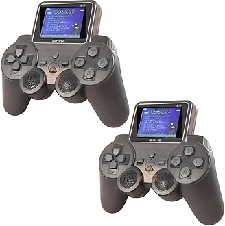 Amazm (2 Pack- 15 Years Warranty) 2.7 Inch Color Display Retro Portable Mini Handheld Gaming Console, 520 Built-in Games, Video Game for Tv for Kids 7-10 Years - Assorted Color