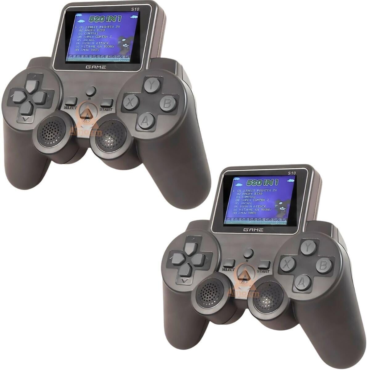 (2 Pack- 15 Years Warranty) 2.7 Inch Color Display Retro Portable Mini Handheld Gaming Console, 520 Built-in Games, Video Game for Tv for Kids 7-10 Years - Assorted Color