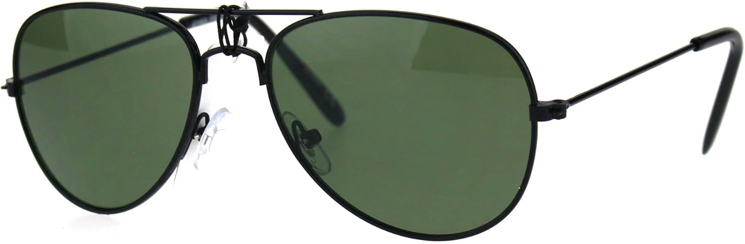 SA106 Kids Size Boys Classic Pilot Officer Metal Rim Police Style Sunglasses
