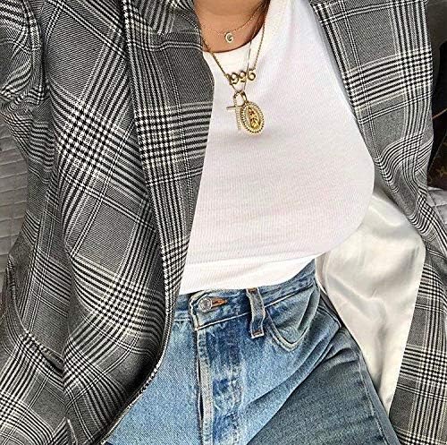 JIAHATE Year Necklace for Womens,Initial Birth Year Number Necklace Men Birthday Charm Friendship Old English Font Stainless Steel Pendant Necklace Chain Jewelry - Image 2