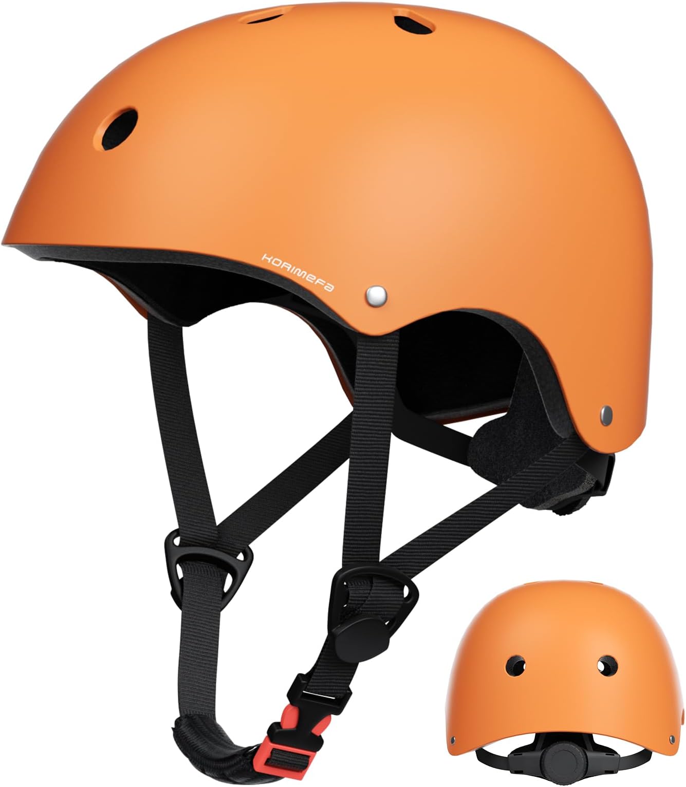 KORIMEFA Toddler Kids Helmet for Bike Scooter Skateboard Roller BMX Bicycle 2-13 Years Boy Girl, Impact-Resistant/Lightweight/Breathable/Adjustable, 51-58cm