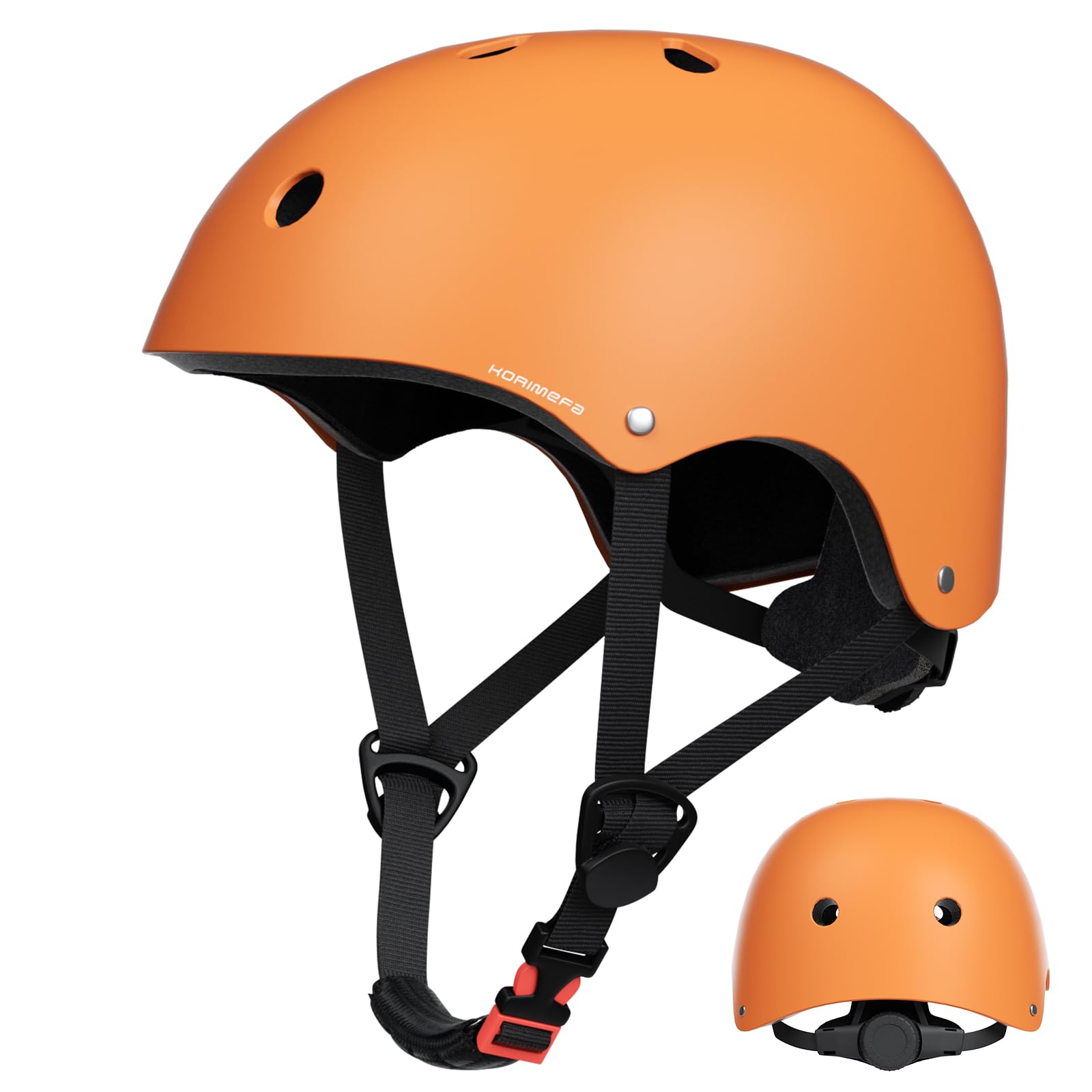 KORIMEFA Toddler Kids Helmet for Bike Scooter Skateboard Roller BMX Bicycle 2-13 Years Boy Girl, Impact-Resistant/Lightweight/Breathable/Adjustable, 46-58cm