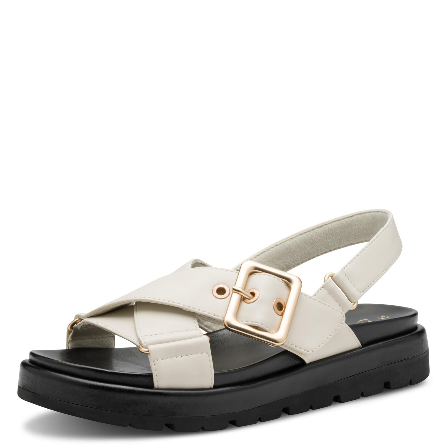MARCO TOZZI Women's 2-28408-44 Sandals, Cream, 41 EU, cream, 8.5 UK