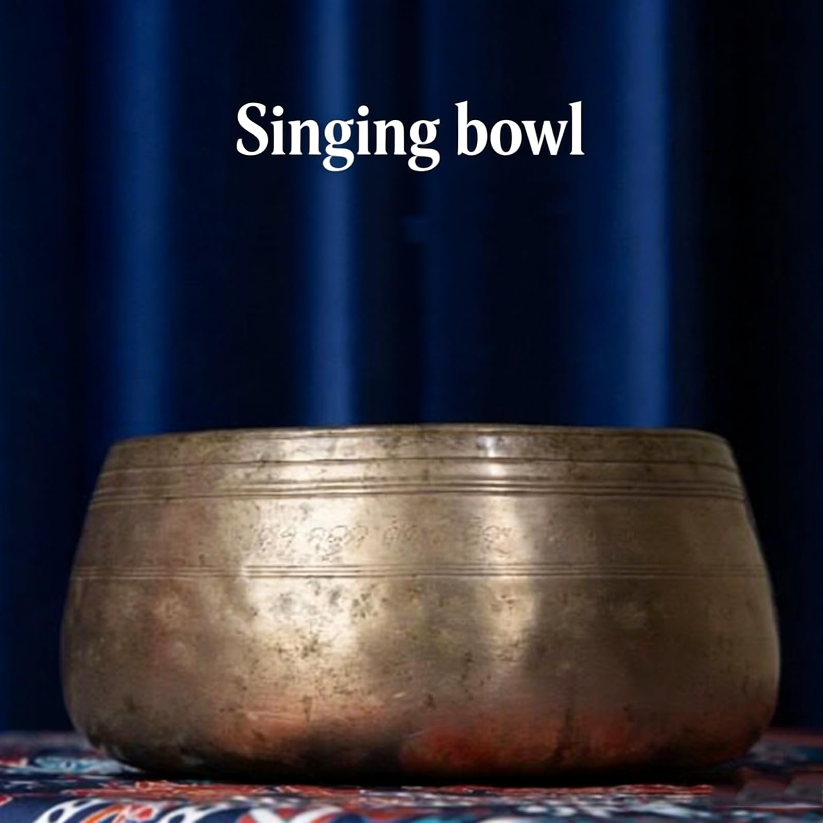 Juego de cuencos tibetanos – Auténtico cuenco de sonido afinado a mano para meditación – Cuenco de sonido de meditación hecho a mano