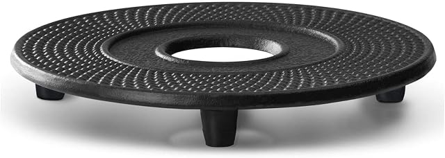 Bredemeijer Coaster Jang, black, Cast Iron, 13.4 x 13.4x 1.8 cm