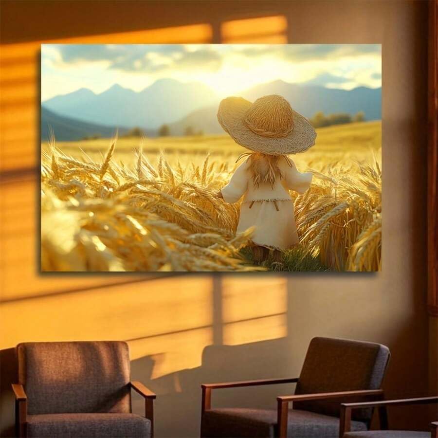 Peinture à l'huile sur toile paysage de montagne artistique