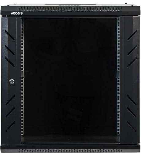 Miniatura 7 de 6U - Gabinete de red profesional de montaje en pared para servidores de 19 pulgadas, color negro