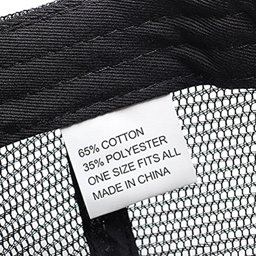 BESTOYARD Boné de malha para caminhoneiro de verão respirável vazado de malha aberta boné de beisebo