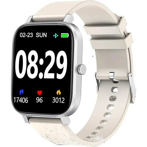 Choiknbo Smart Fitness Tracker Watch with Heart Rate Monitor, Activity Tracker with Pedometer, Sleep Monitor, Calories & Step Counter, Waterproof Smart Watch for Women Men Fitness Watch for Sports