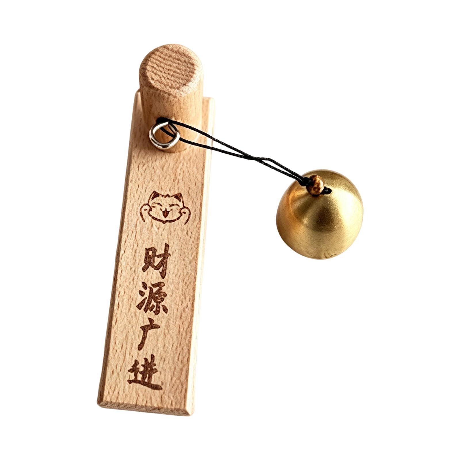 Avejjbaey Decorative Entrance Door Alert Wall Mounted Doorbell Multipurpose Wooden Doorbell for Home Shop Entrance Decoration Entryway Toll