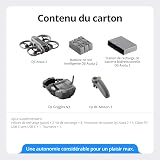 DJI Avata 2 Fly Smart Combo (Three Batteries), FPV Drone with Camera 4K, Immersive Experience, One-Push Acrobatics, Built-in Propeller Guard, 155° FOV, Camera Drone with Goggles N3 and RC Motion 3 - 7