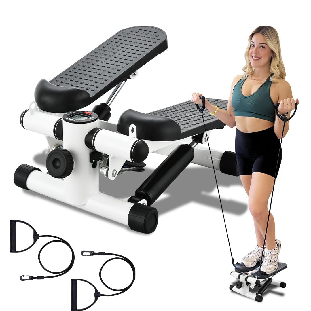 Stepper Exercise Machine, Mini with Resistance Band, Portable Stair with Calories Count, Exercise Machine for Home Gym, and Office Workout-image-27