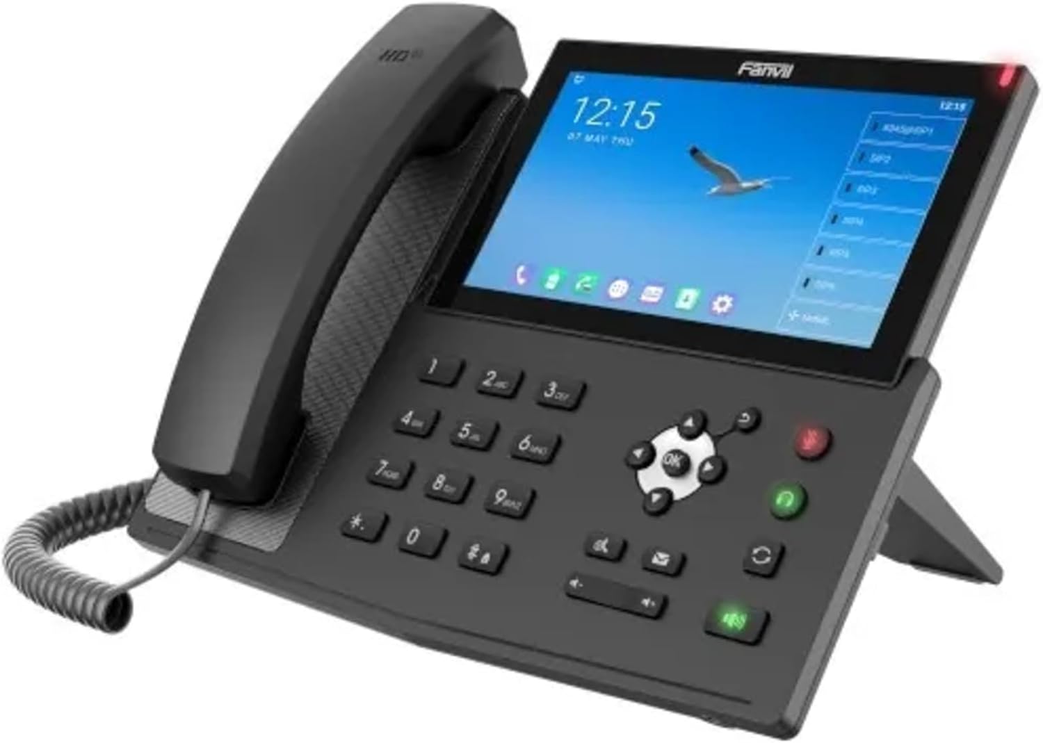 Fanvil X7A Android VoIP Phone, 7-Inch Color Touch Screen, 20 SIP Lines, 802.11ac Wi-Fi, Dual-Port Gigabit Ethernet, Power Adapter Not Included