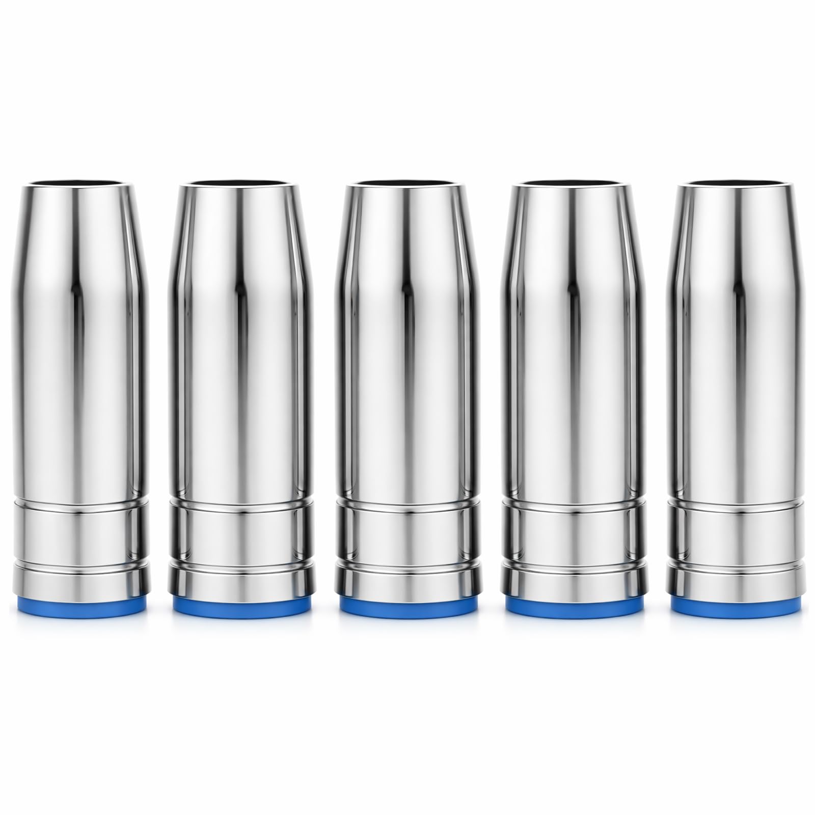Lot de 5 buses de gaz MIG, consommables de torche de soudage MB 25AK MIG MAG, buse de gaz conique de 15 mm pour torche de soudage Binzel MB 25AK MIG/MAG