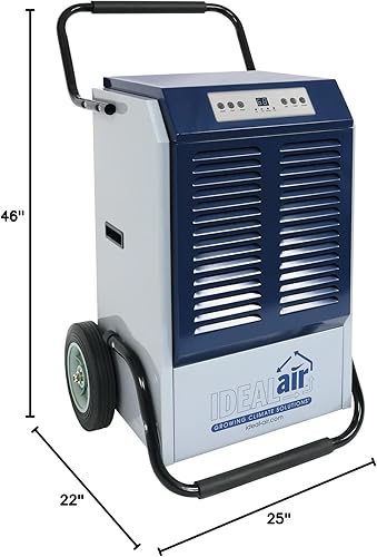 Miniatura 8 de Ideal-Air Pro Series Deshumidificador 180 Pint - Grado comercial, para talleres e invernaderos