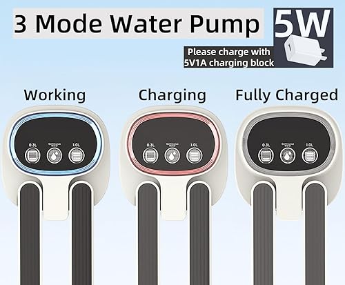 Miniatura 4 de Dispensador de agua para botellas de 5 galones, bomba de agua potable de 5 galones, carga USB, dispensador de agua eléctrico de 5 galones, fácil de