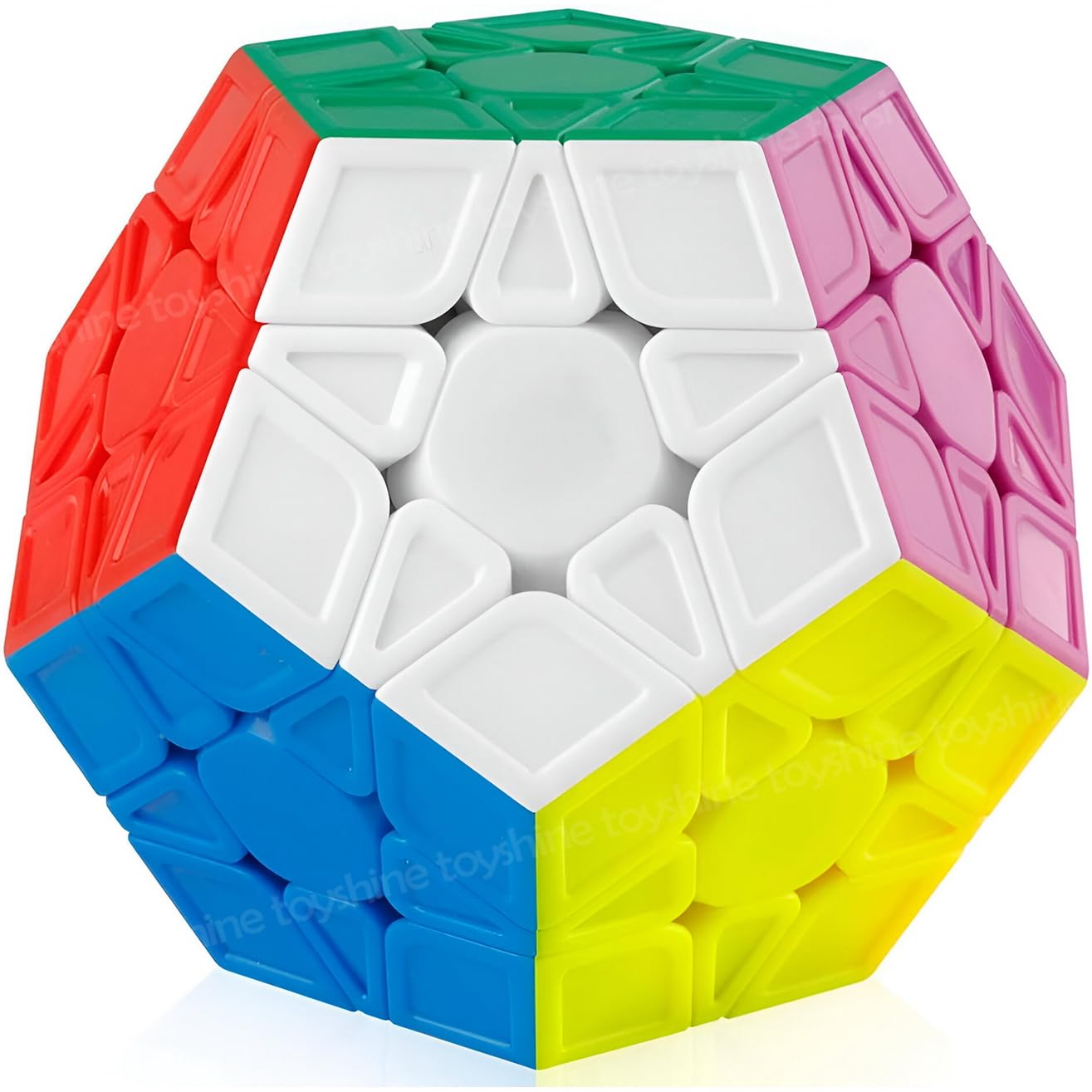 Toyshine Qiyi Megaminx Cube Sculpted Stickerless 3X3 Pentagonal Dodecahedron Speed Cube Puzzle Toy (Qiheng S Version), Kid