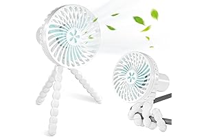 Stroller Fan USB Battery Powered Mini Fan with 3 Speeds