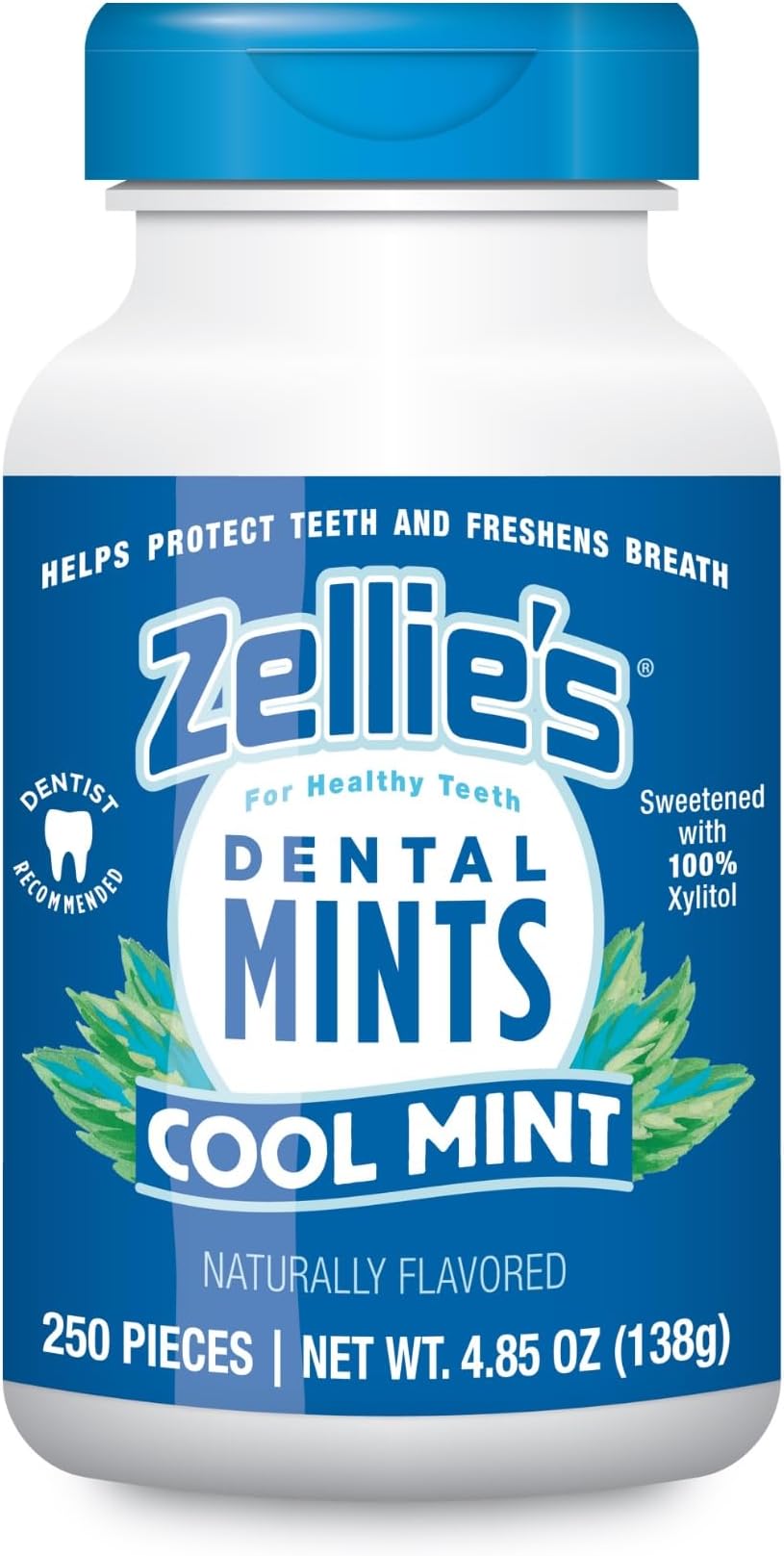 Zellies Cool Mint Mints, 250 count jar