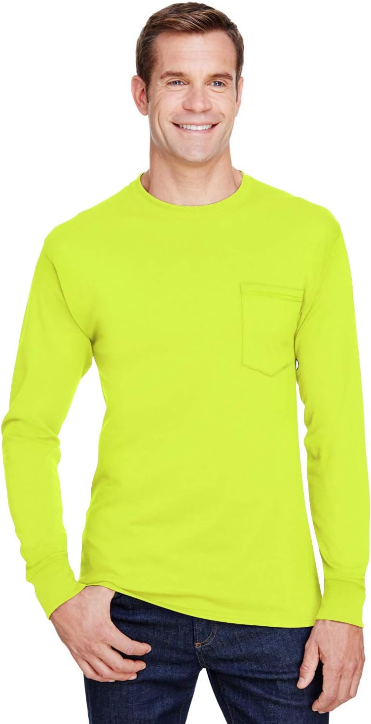 Hanes Workwear Long Sleeve Pocket T-Shirt