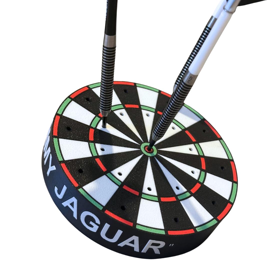 Personalised Dart Holder Stand | Dart Storage Stand for 21 Darts | Display for Game Room, Bar, Man Cave | Gift for Dad Brother