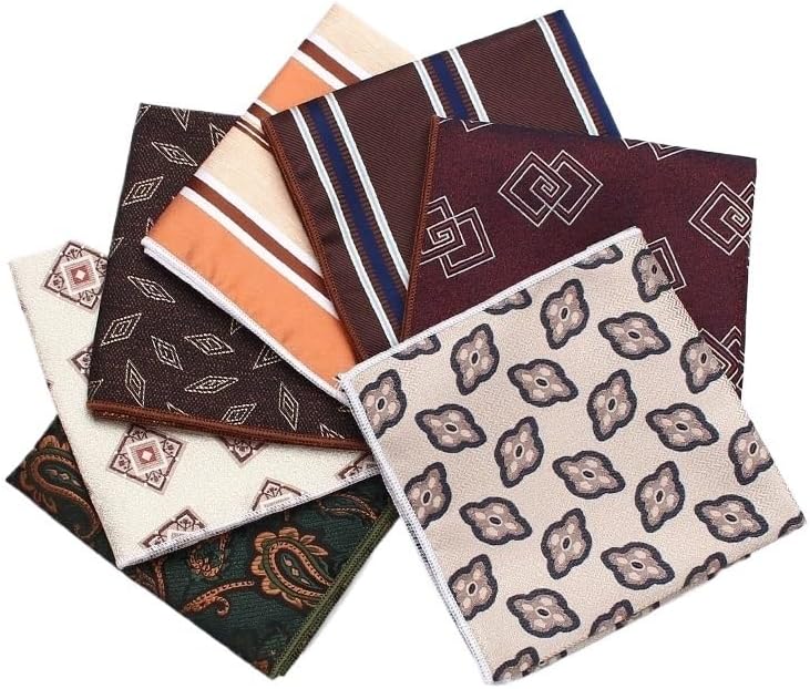 Men's Business Suit Pocket Square Patterned Wedding Handkerchief Party Small Accessory