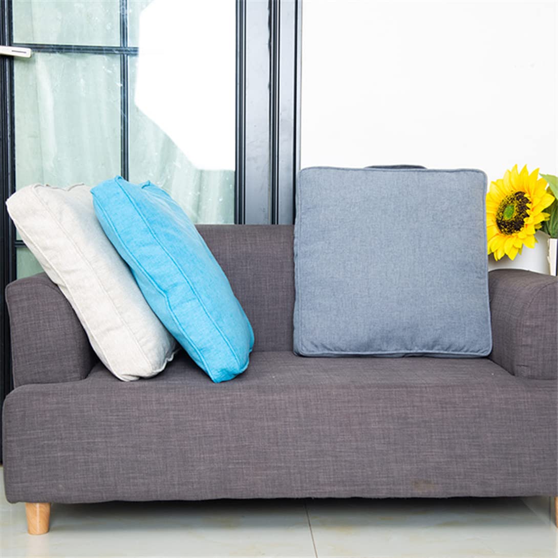 Cuscino rialzo spesso 8 cm, per sedie e poltrone, per esterni/interni, comodo, quadrato, 50 x 50 cm, grigio scuro, cuscino per giardino e uso domestico