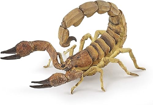 Papo - Figura de escorpión - Juguete de animales del desierto para niños mayores de 3 años - Modelo de plástico de 4.3 in con pinzas y cola - Figura