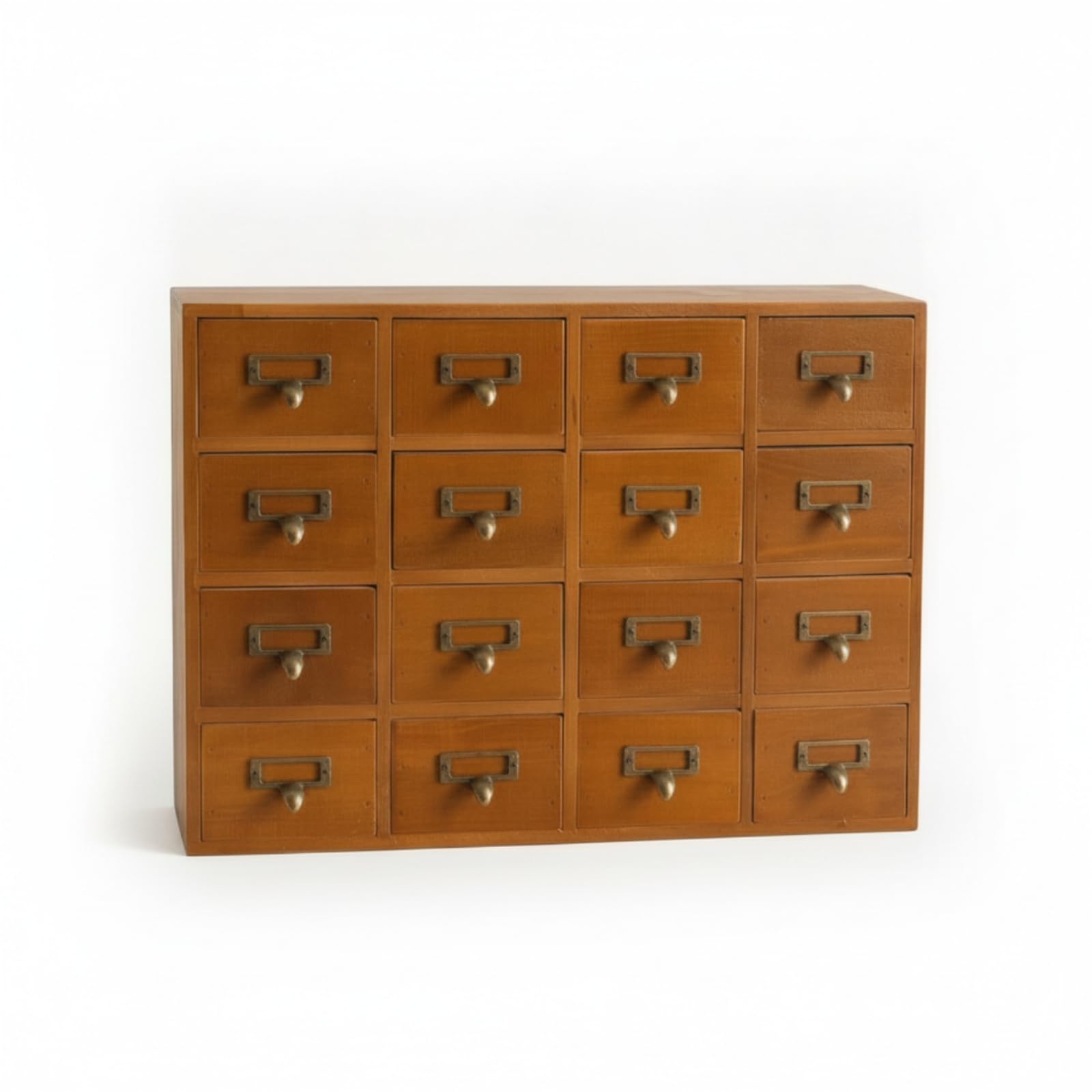 Holzkästchen mit Schubladen kompakt Schreibtisch-Organizer mit Schubladen leicht zu reinigen Schreibtisch-Organizer für Bastler, 16 Schubladen Schrank