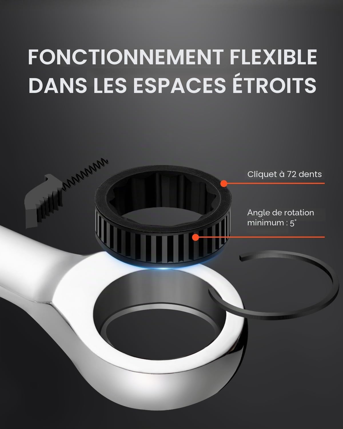 VEVOR Jeu de Clés Mixtes 30PCs, Clés à Cliquet SAE 1/4"-1" et Métrique 8-24 mm, Ensemble de Clés en Acier Cr-V, avec Support de Rangement, pour Travaux Ménagers, Réparations Autos, Garage, Atelier