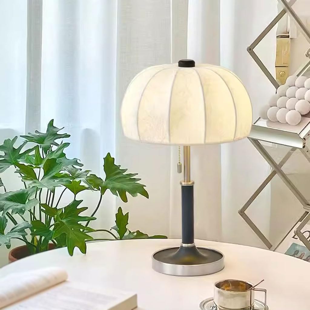 Dekoracyjna lampa stołowa obok łóżka postmodernistyczna retro sypialnia tkanina drukowana lampa stołowa badanie lampka nocna światło otoczenia współczesna lampa dekoracyjna do domu(B)