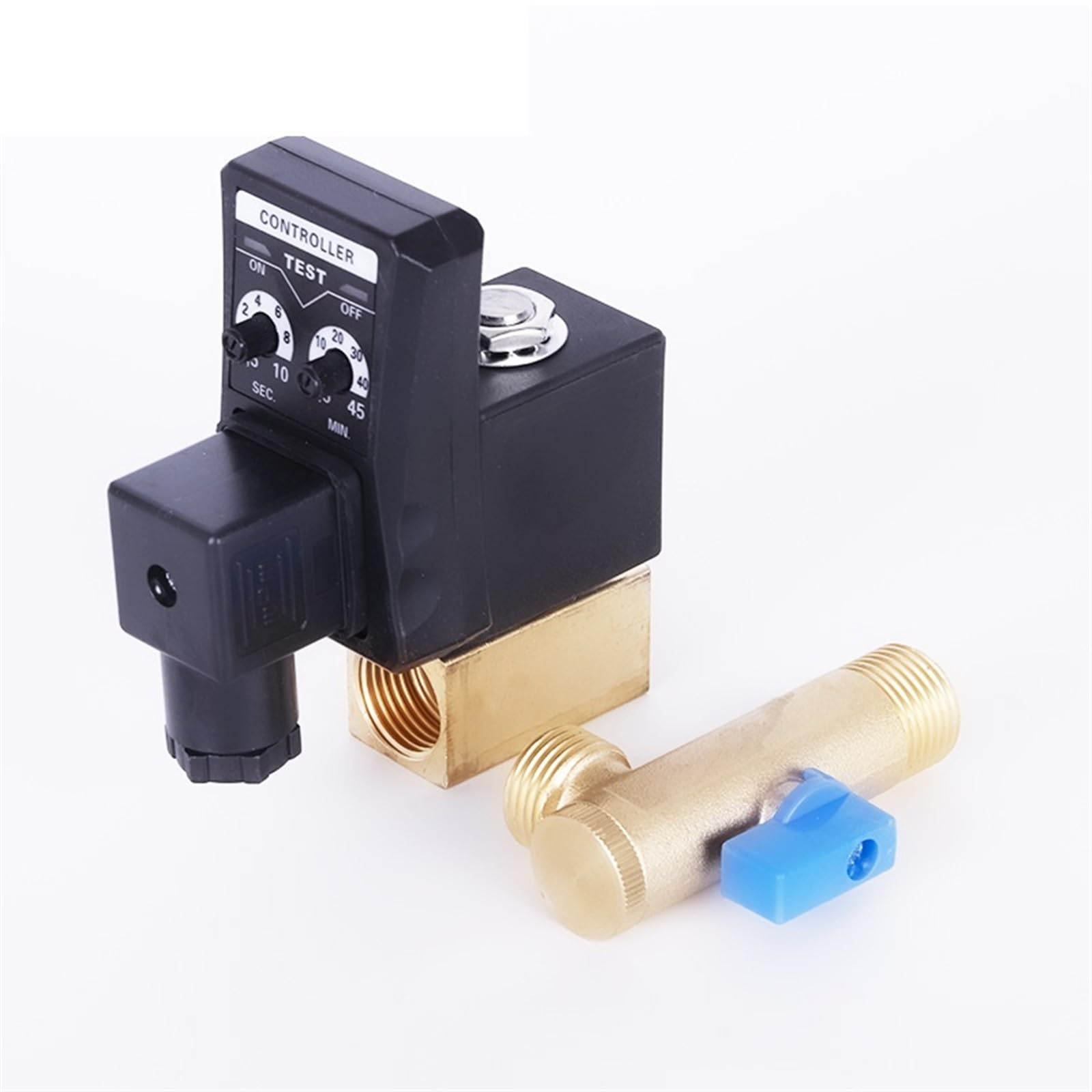 IPNDKBFL 1/2" DN15 Auto Pneumatic Valve Drain Air Compressor Time Delay Switch Electromagnetic Magnetic Controller(OPT-AC220V DN25)
