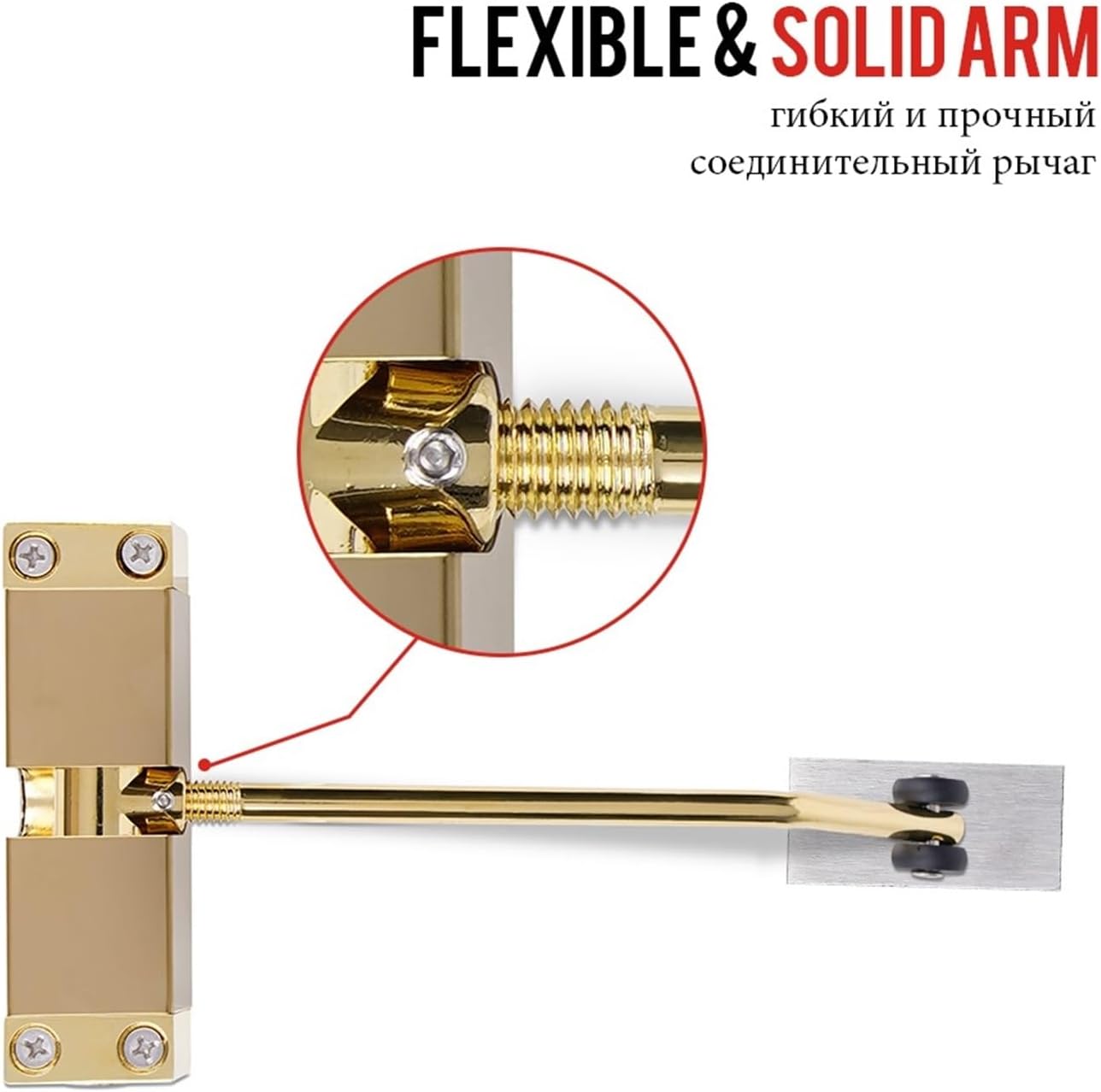 1PCS Stainless Steel Automatic Spring Door Closer Closing Device Can Adjust The Furniture Hardware(Silver)