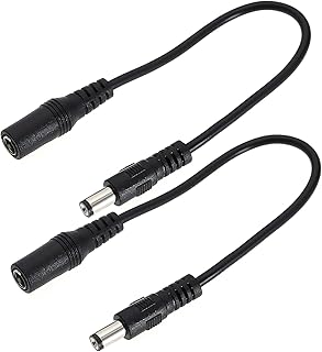 2Pcs Reverse Polarity Power Conversion Cord Reverse Polarity Cable Reverse Polarity Converter Wire Accessories for Keyboard Speaker Radio 15cm