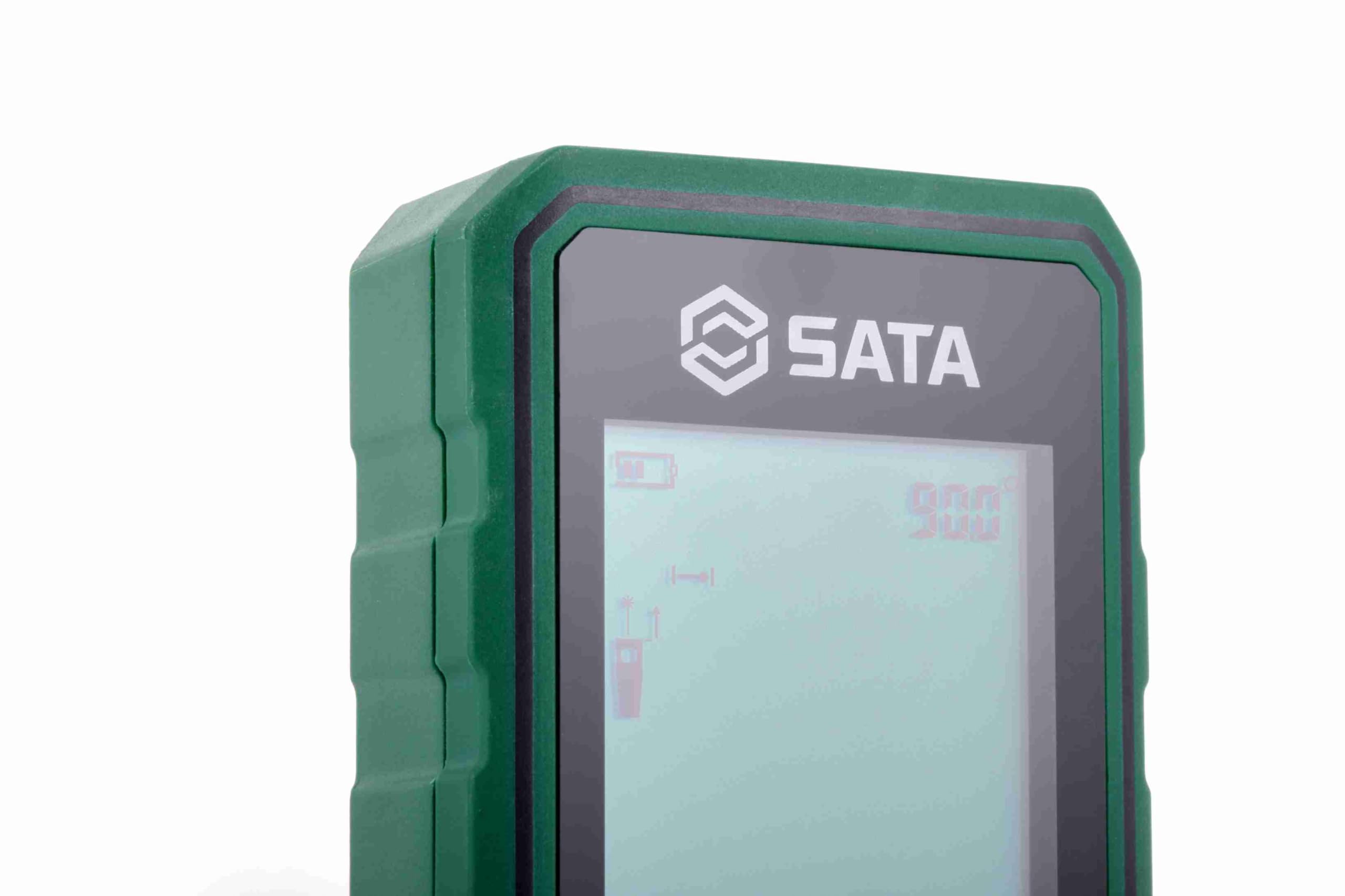 SATA ST62712 - Telémetro láser Profesional, medidor láser Profesional de hasta 60 m, precisión de ± 2 mm
