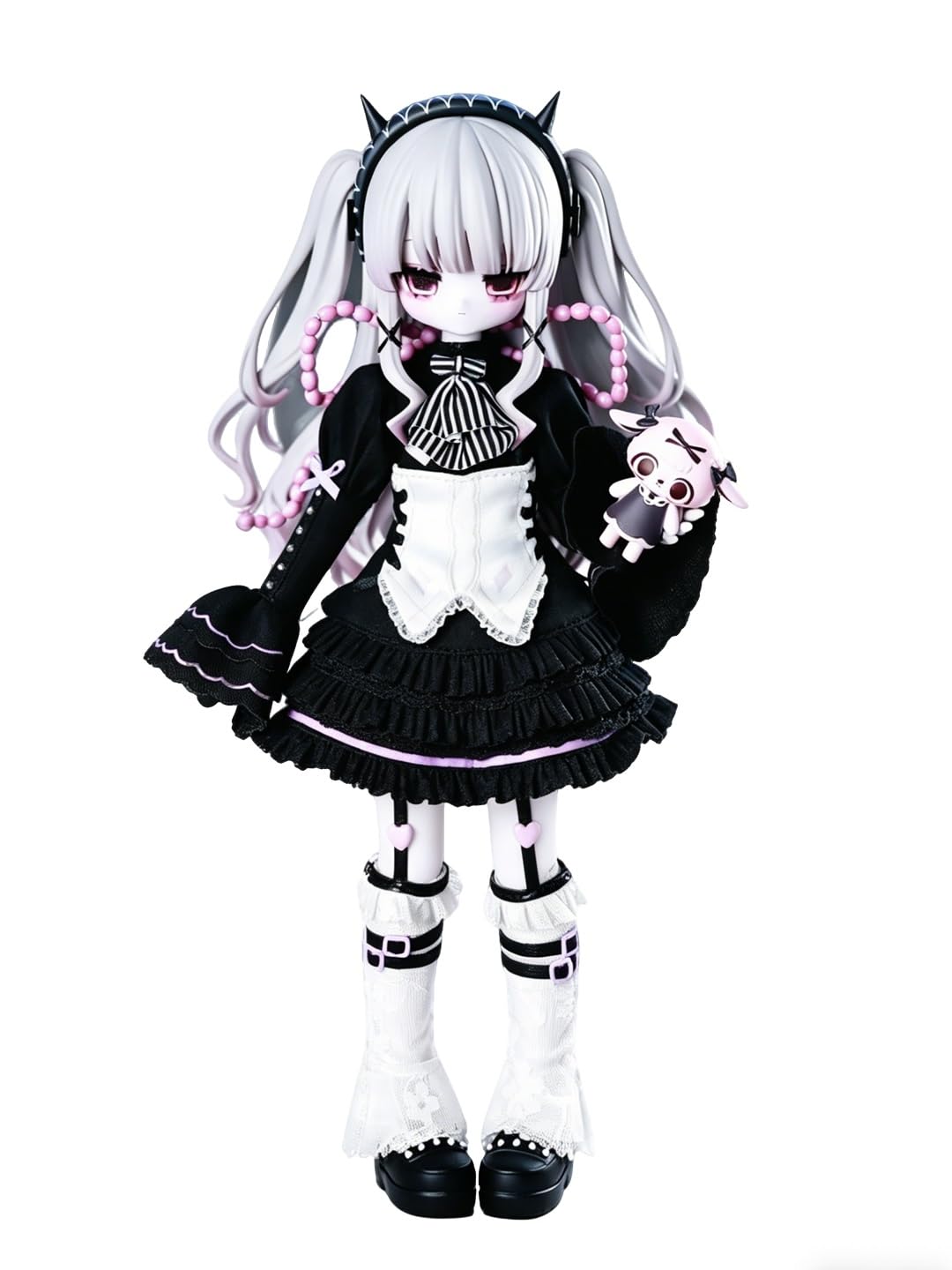 心の暗面 BJDブラインドドール シリーズ 高約25cm PVC&ABS素材 特1/6 BJDスペシャルボディ 女の子のギフト 関節可動フィギュア 塗装済み プレゼントハンドモデルの装飾品(Gray)