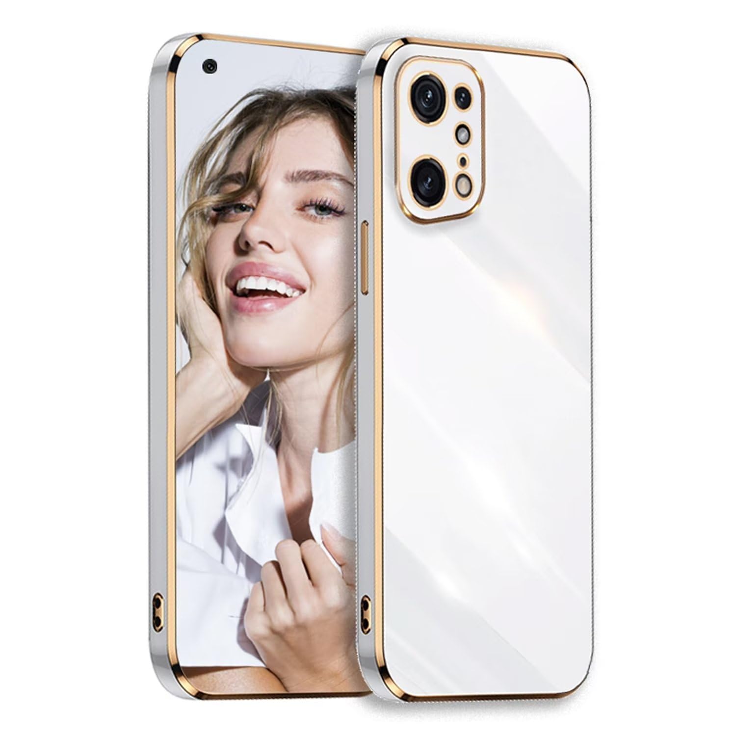 Cover per Oppo Find X5 Pro 5G, Custodia in Silicone Morbido
