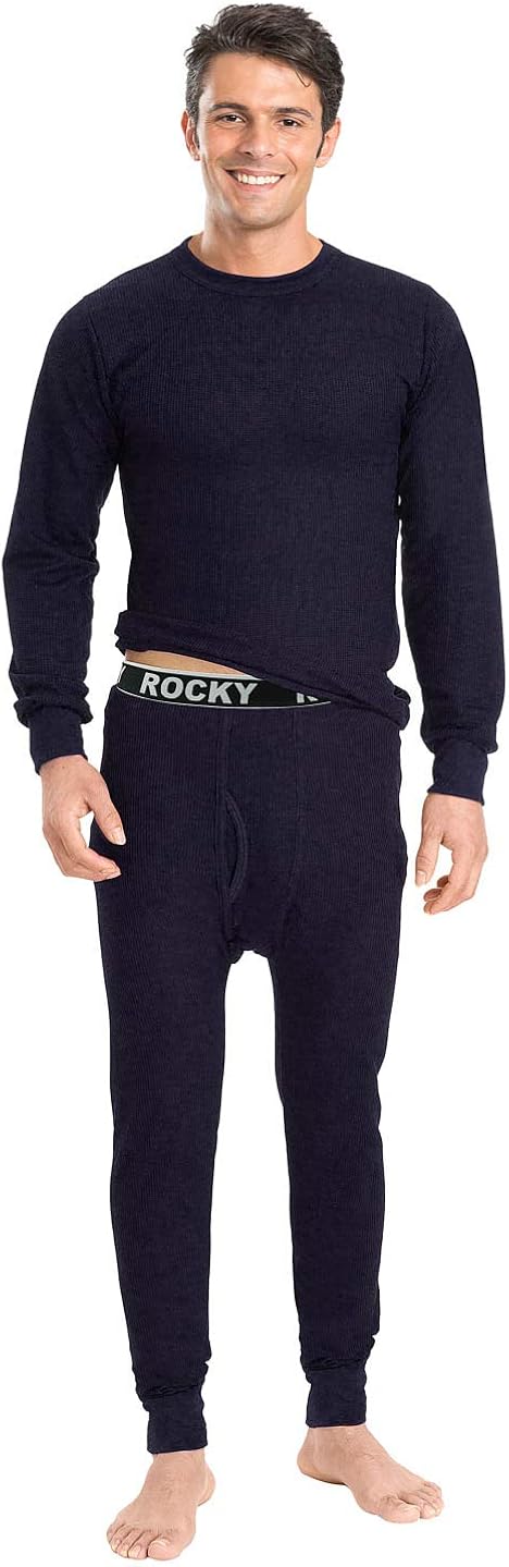 Rocky Thermal Underwear for Men Waffle Thermals Men's Base Layer Long John Set at  Men’s Clothing store