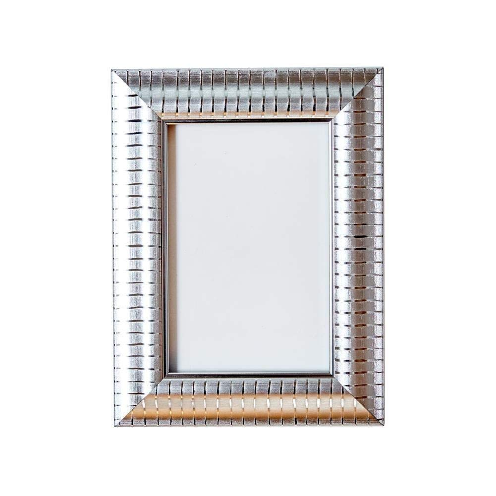 Silver - A2 Ready to hang Shabby Chic Decorative Picture/Photo/Poster frame with High Clarity Styrene Shatterproof Perspex Sheet & MDF backing board